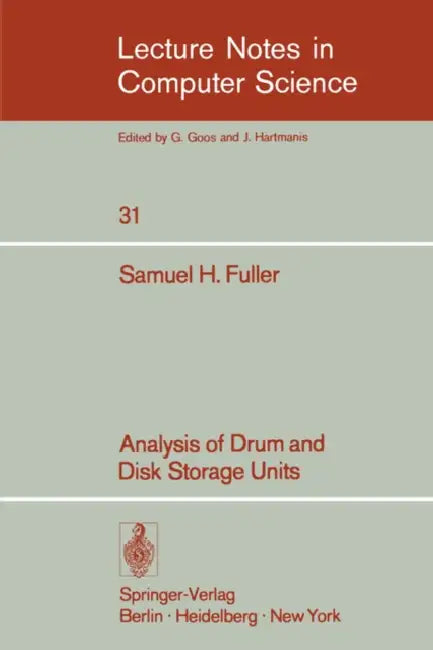 Buy Analysis of Drum and Disk Storage Units (English, S. H. Fuller) โ BookShops.in