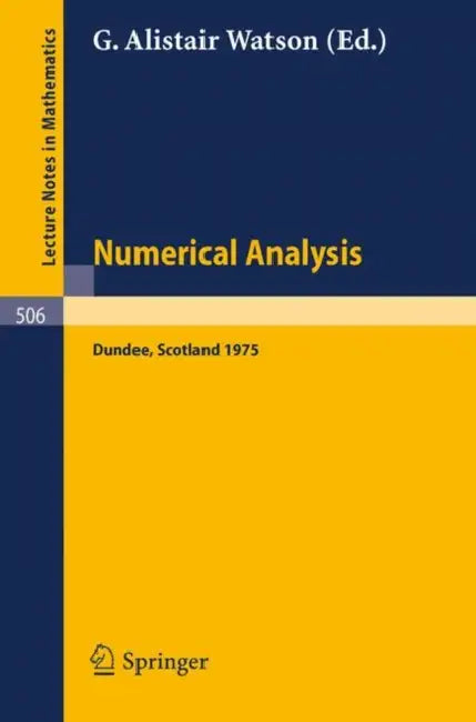 Buy Numerical Analysis (English, G. a. Watson) — BookShops.in