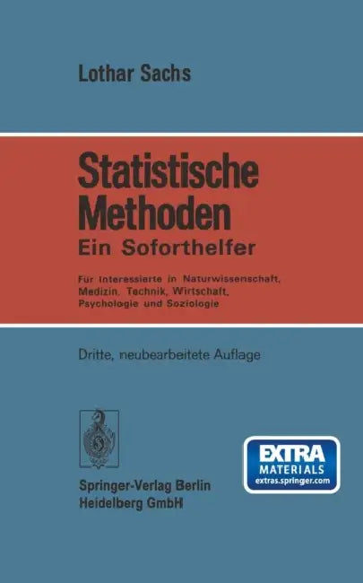 Buy Statistische Methoden (English, Lothar Sachs) โ BookShops.in