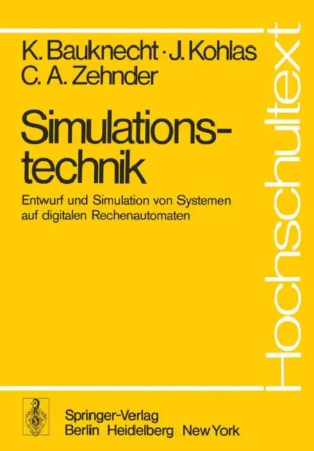 Buy Simulationstechnik (English, K. Bauknecht | J. Kohlas | C. a. Zehnder) — BookShops.in