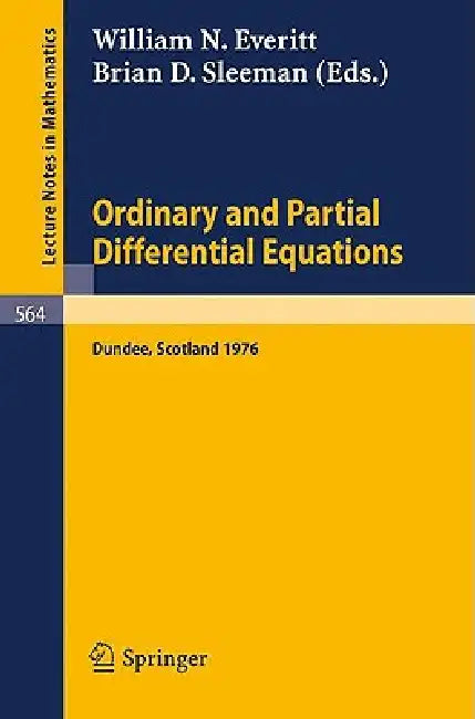 Buy Ordinary and Partial Differential Equations (English, W. M. Everitt | B. D. Sleeman) — BookShops.in