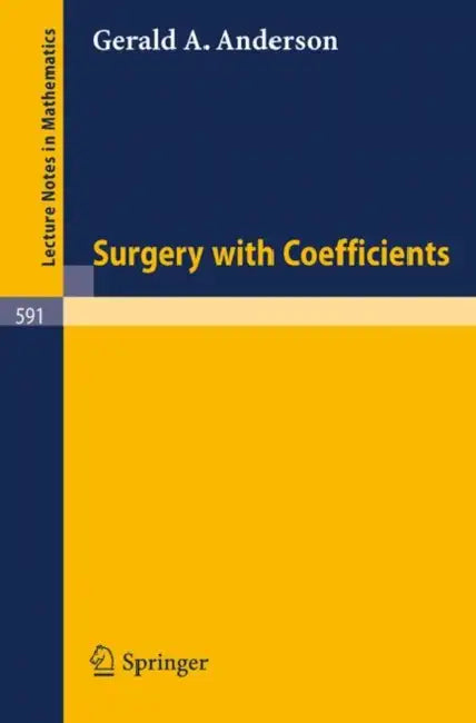 Buy Surgery with Coefficients (English, Gerald A. Anderson) — BookShops.in