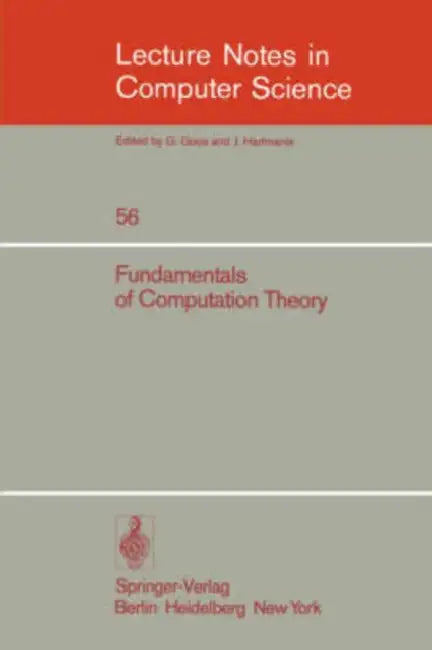 Buy Fundamentals of Computation Theory (English, Marek Karpinski) — BookShops.in