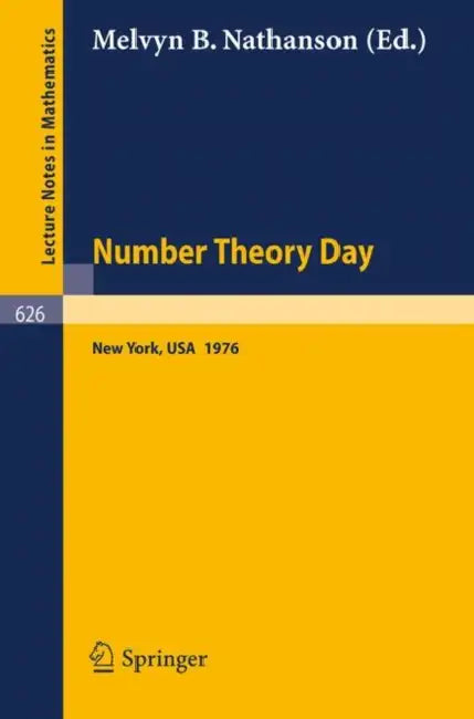 Buy Number Theory Day (English, M. B. Nathanson) β BookShops.in