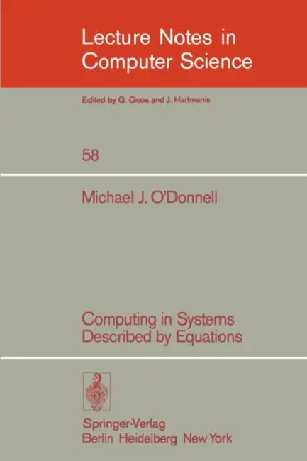 Buy Computing in Systems Described by Equations (English, M. J. O'Donnell) — BookShops.in