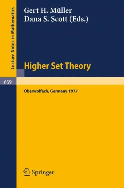 Buy Higher Set Theory (English, G. H. Müller | D. S. Scott) — BookShops.in