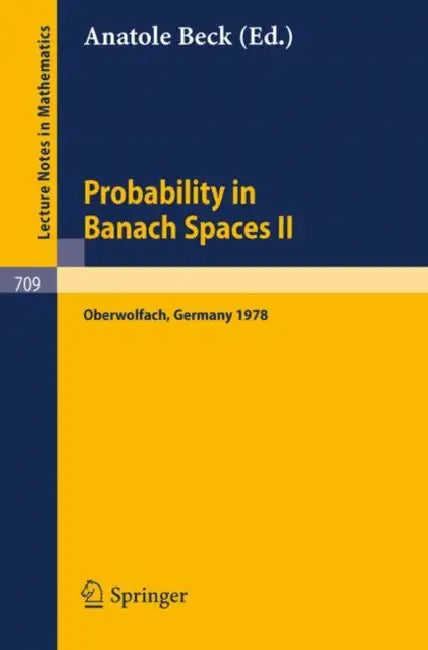 Buy Probability in Banach Spaces II (English, A. Beck) — BookShops.in