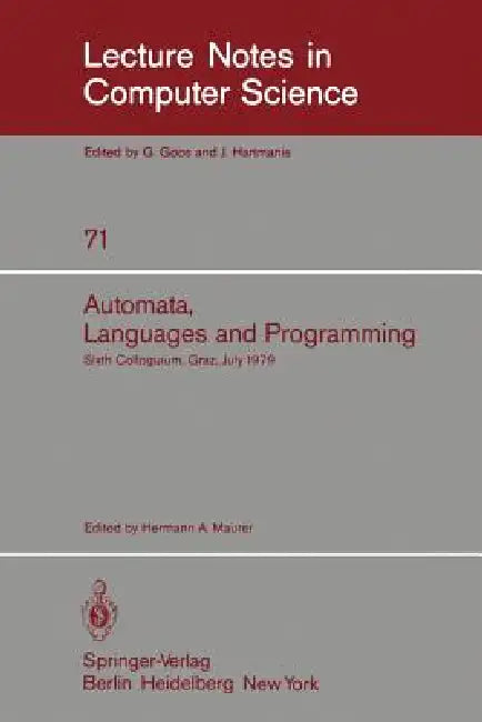 Buy Automata, Languages, and Programming | by H. A. Maurer | Springer | by H. A. Maurer | Springer | by H. A. Maurer | Springer | by H. A. Maurer | Springer | by H. A. Maurer | Springer | by H. A. Maurer | Springer | by H. A. Maurer | Springer | by H. A. Maurer | Springer | by H. A. Maurer | Springer | by H. A. Maurer | Springer | by H. A. Maurer | Springer | by H. A. Maurer | Springer | by H. A. Maurer | Springer | by H. A. Maurer | Springer | by H. A. Maurer | Springer | by H. A. Maurer | Springer — BookShops.in