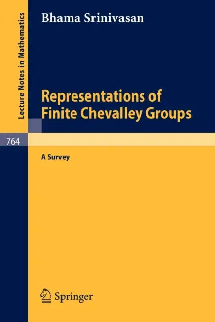 Buy Representations of Finite Chevalley Groups (English, B. Srinivasan) — BookShops.in