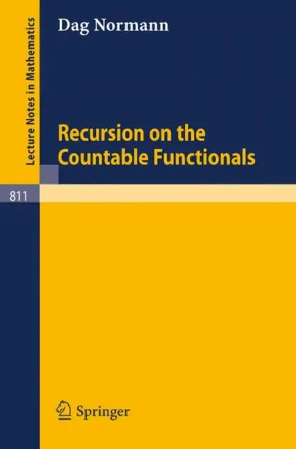 Buy Recursion on the Countable Functionals (English, D. Normann) — BookShops.in