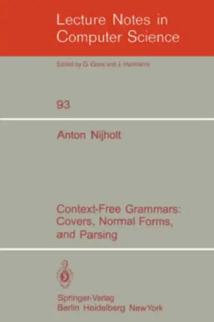 Buy Context-Free Grammars (English, A. Nijholt) โ BookShops.in