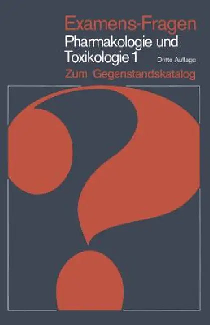 Buy Examens-Fragen Pharmakologie Und Toxikologie Zum Gegenstandskatalog (English, G. Engelhardt | Hermann Bader | K. Gietzen) — BookShops.in
