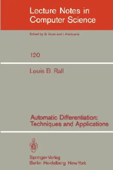 Buy Automatic Differentiation (English, L. B. Rall) — BookShops.in