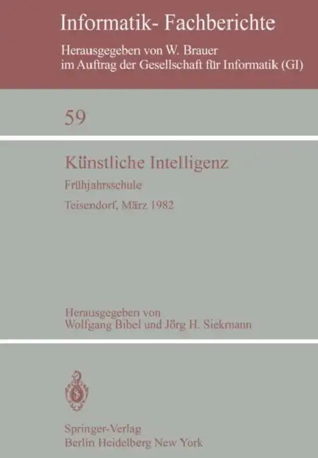 Buy Künstliche Intelligenz (English, Wolfgang Bibel | Jörg Siekmann) — BookShops.in