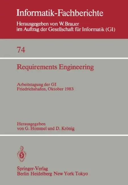 Buy Requirements Engineering (English, G. Hommel | D. Krönig) — BookShops.in