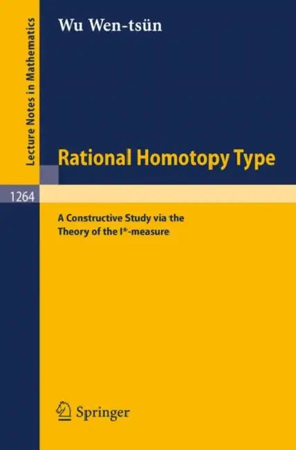 Buy Rational Homotopy Type (English, Wen-Tsün Wu) — BookShops.in