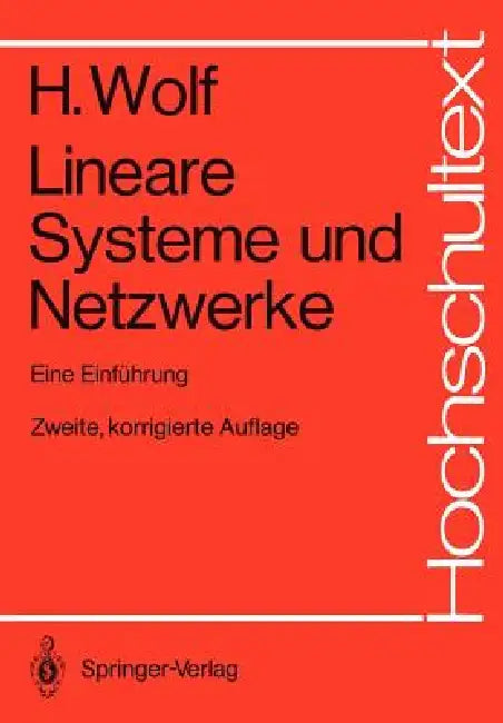 Buy Lineare Systeme Und Netzwerke (English, Hellmuth Wolf) — BookShops.in