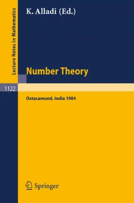 Buy Number Theory (English, Krishnaswami Alladi) — BookShops.in