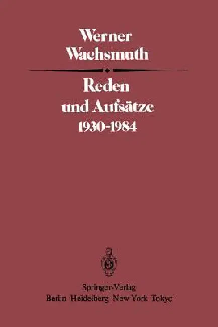 Buy Reden Und Aufsätze 1930-1984 (English, W. Wachsmuth) — BookShops.in