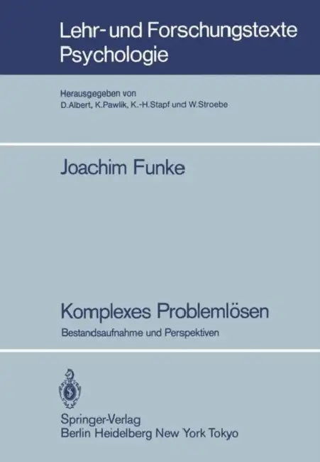Komplexes Problemlösen (English, Joachim Funke)