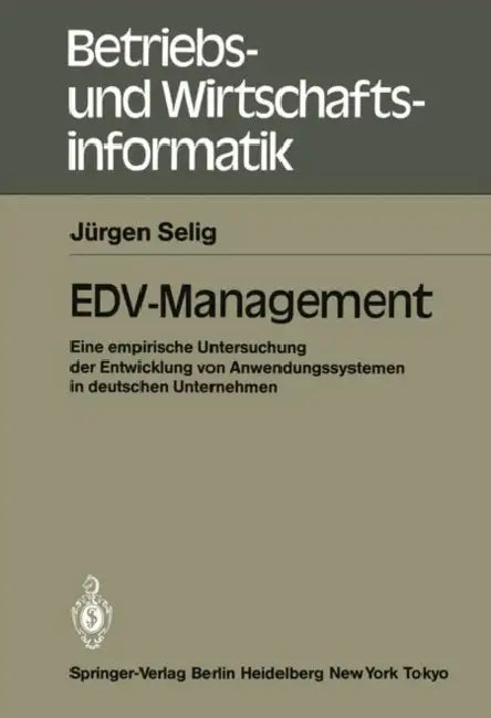 Buy Edv-Management (English, Jürgen Selig) — BookShops.in