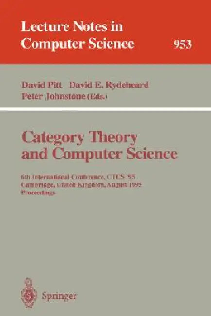 Buy Category Theory and Computer Science | by David H. Pitt | Ax — BookShops.in