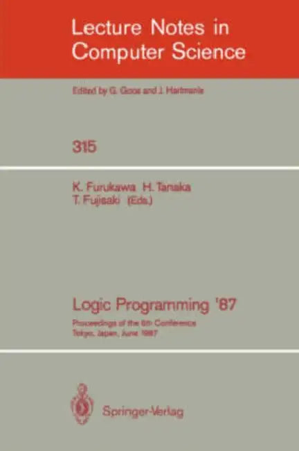 Buy Logic Programming '87 (English, Koichi Furukawa | Hozumi Tanaka | Tetsunosuke Fujisaki) — BookShops.in