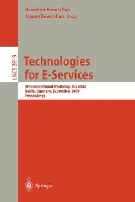 Buy Technologies for E-Services (English, Boualem Benatallah | Min-Chien Shan) — BookShops.in