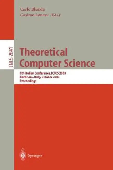 Buy Theoretical Computer Science (English, Carlo Blundo | Cosimo Laneve) — BookShops.in