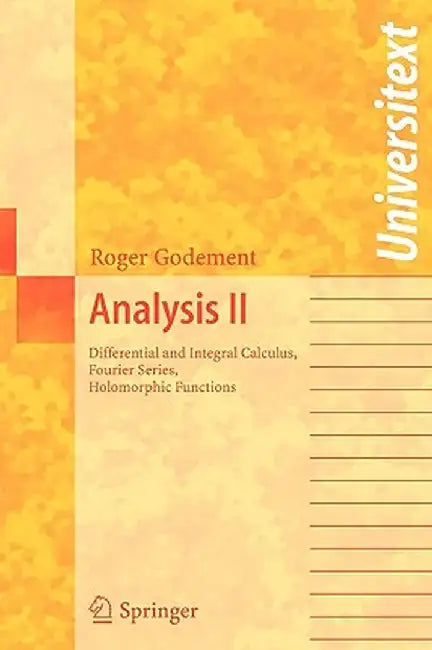 Analysis II (English, Roger Godement)