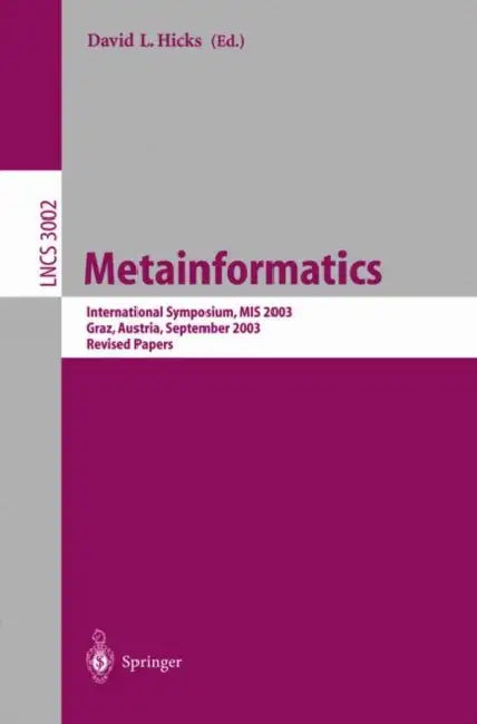 Buy Metainformatics (English, David L. Hicks) — BookShops.in