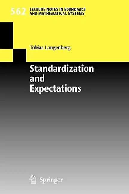 Buy Standardization and Expectations (English, Tobias Langenberg) — BookShops.in