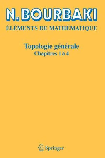 Buy Topologie Générale (English, N. Bourbaki) — BookShops.in