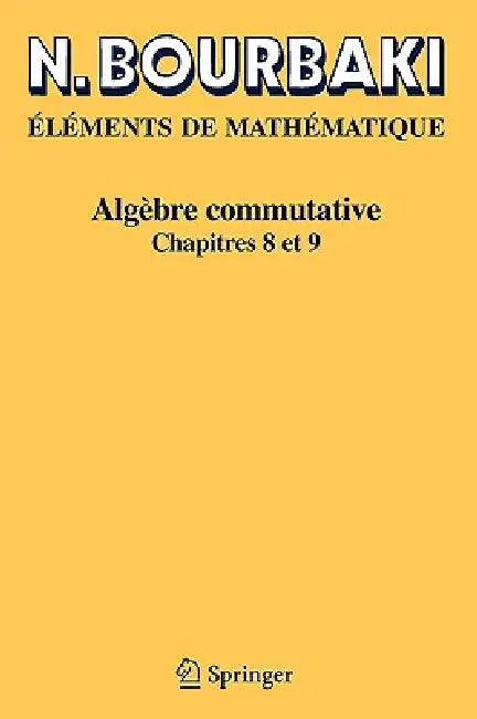 Buy Algèbre Commutative (English, N. Bourbaki) — BookShops.in