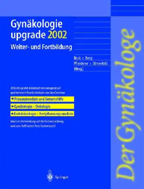Buy Gynäkologie Upgrade 2002 (English, L. Beck | D. Berg | A. Pfleiderer) — BookShops.in