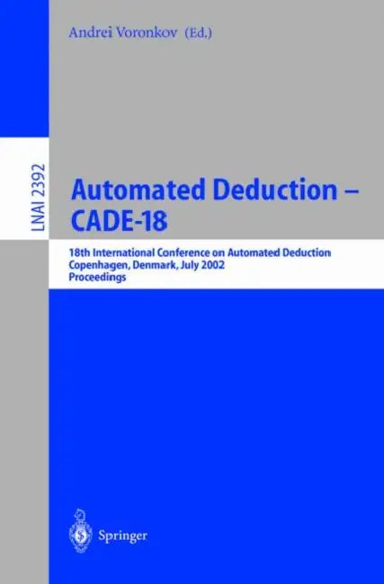 Buy Automated Deduction - Cade-18 (English, Andrei Voronkov) — BookShops.in