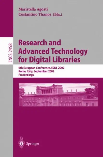 Buy Research and Advanced Technology for Digital Libraries (English, Costantino Thanos) — BookShops.in
