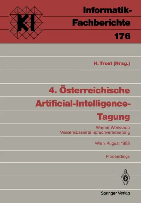4. Österreichische Artificial-Intelligence-Tagung (English, Harald Trost)