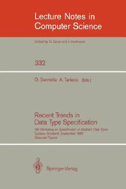 Buy Recent Trends in Data Type Specification (English, Donald Sannella) — BookShops.in