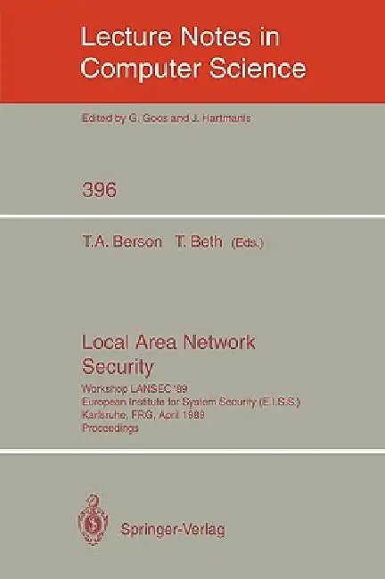 Buy Local Area Network Security (English, Thomas A. Berson | Thomas Beth) — BookShops.in