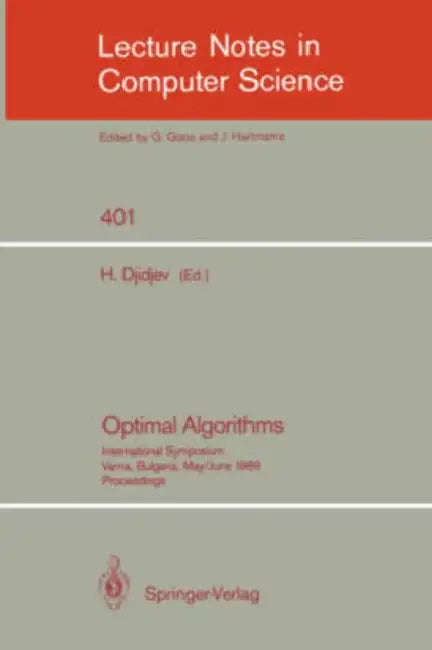 Buy Optimal Algorithms (English, Hristo Djidjev) — BookShops.in