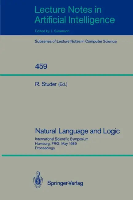 Buy Natural Language and Logic (English, Rudi Studer) — BookShops.in