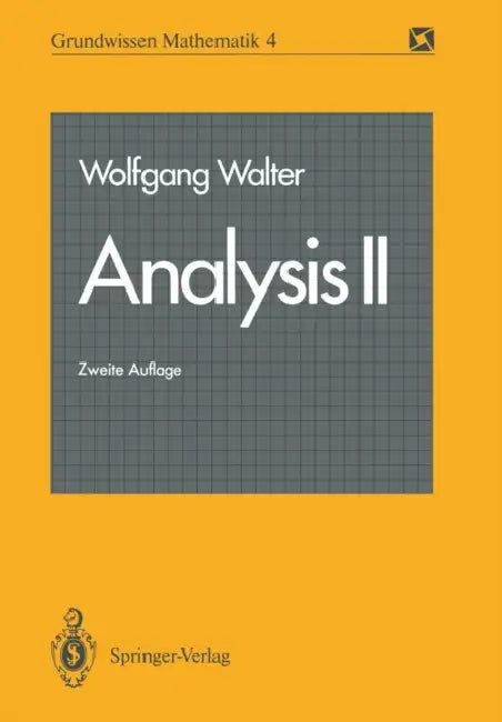 Buy Analysis II (English, Wolfgang Walter) — BookShops.in