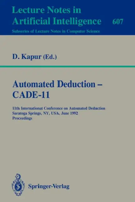 Buy Automated Deduction - Cade-11 (English, Deepak Kapur) โ BookShops.in