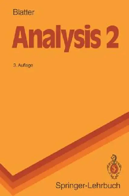 Buy Analysis 2 (English, Christian Blatter) — BookShops.in