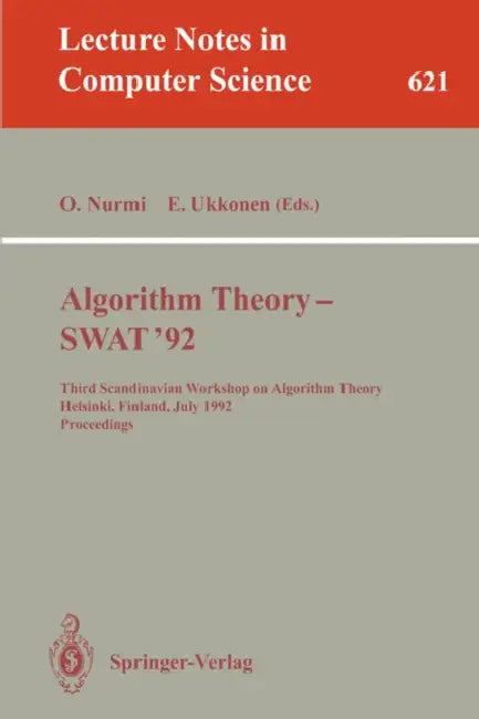 Buy Algorithm Theory - Swat '92 (English, Otto Nurmi | Esko Ukkonen) — BookShops.in