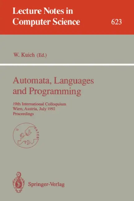 Buy Automata, Languages and Programming (English, Werner Kuich) — BookShops.in