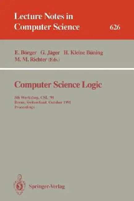 Buy Computer Science Logic (English, Egon Börger | Gerhard Jäger | Hans Kleine Büning) — BookShops.in