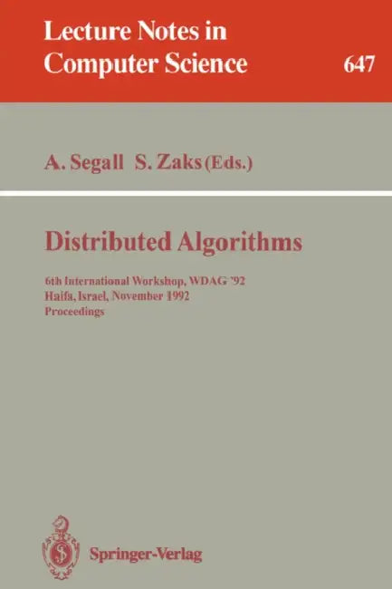 Buy Distributed Algorithms (English, Adrian Segall | Shmuel Zaks) — BookShops.in