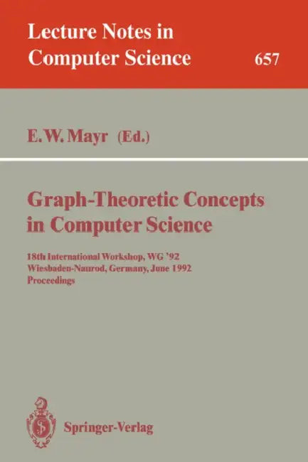 Buy Graph-Theoretic Concepts in Computer Science (English, Ernst W. Mayr) — BookShops.in